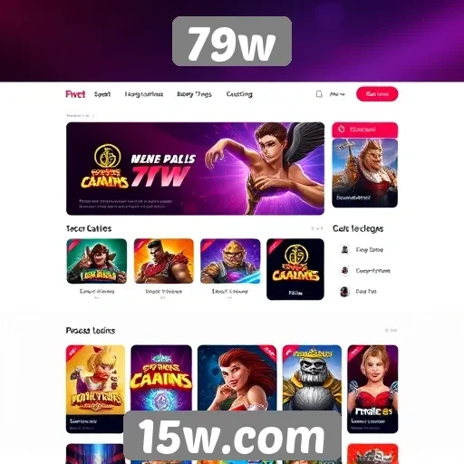 Análise da interface do site 79w para jogos
