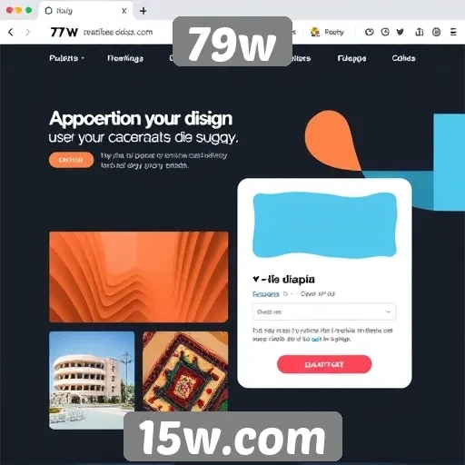 Análise da interface do site 79w